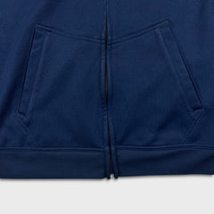 Nike Sportswear Track Jacket Mens Large Blue Swoosh Full Zip Tracksuit Top