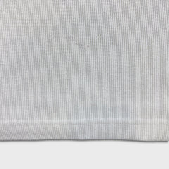 Vintage 90s Polo Ralph Lauren Long Sleeve Mens Large White Waffle Knit Sweatshirt