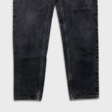 Vintage 90s Levi's 550 Jeans Mens 31x34 Black Relaxed Fit Tapered Leg Faded Dark Wash Denim Pants
