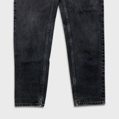 Vintage 90s Levi's 550 Jeans Mens 31x34 Black Relaxed Fit Tapered Leg Faded Dark Wash Denim Pants