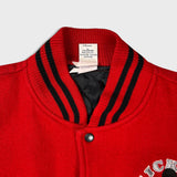 Vintage 90s Disney Mickey Mouse Jacket Mens Medium Red Varsity Letterman