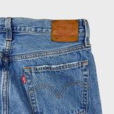 Levi's 501 Jeans Mens 30x30 Blue Original Fit Straight Distressed Medium Wash Denim Pants