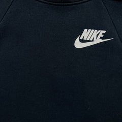 Nike Sportswear Hoodie Womens Large Black Swoosh Pullover Cowl Hooded Sweater