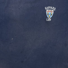 Vintage 90s Harvard Law Champion T Shirt Mens Large Blue Faded University Tee