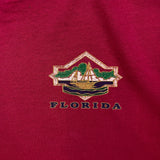 Vintage 90s Florida Sailing T Shirt Mens Large Red Retro Souvenir Sailboat Tee