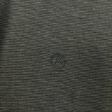 Armani Collezioni Polo Shirt Mens Small Grey Striped Lightweight Knit Tee