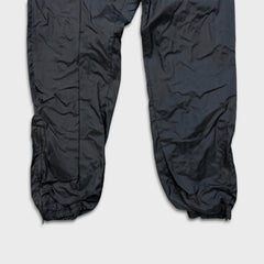 Vintage 90s Nike Sportswear Track Pants Mens Medium Black Swoosh Taper Athletic