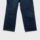 Carhartt Pants Mens 32x27 Blue Loose Original Fit Carpenter Workwear Wide Baggy
