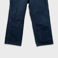Carhartt Pants Mens 32x27 Blue Loose Original Fit Carpenter Workwear Wide Baggy