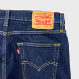 Levi's 512 Jeans Mens 33x32 Blue Slim Taper Leg Dark Wash Mid Rise Stretch Denim Pants