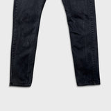 Levi's 512 Jeans Mens 36x32 Black Slim Taper Leg Dark Wash Mid Rise Stretch Denim Pants