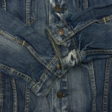 Levi's Denim Jacket Mens Large Blue Type III Dark Wash Trucker Western