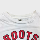 Vintage 1992 Roots Canada T Shirt Mens XL White USA Single Stitched Graphic Tee