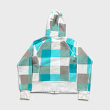 Lululemon Scuba Hoodie Womens Size 8 White Colorblock Full Zip Hooded Sweater
