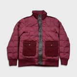 Tommy Hilfiger Jacket Mens Medium Red Full Zip Outdoor Down Heavy Bomber Coat