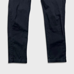 Dickies Pants Mens 34x28 Black Skinny Straight Workwear Casual Chino Trousers