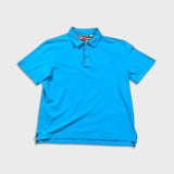 Robert Graham Shirt Mens Medium Blue Casual Preppy Short Sleeve Polo