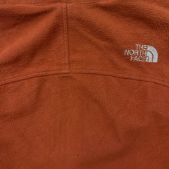 The North Face Fleece Mens Medium Orange Windwall Full Zip Jacket