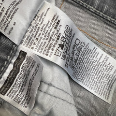 Levi's 541 Jeans Mens 32x29 Grey Athletic Taper Faded Stone Wash Denim Pants