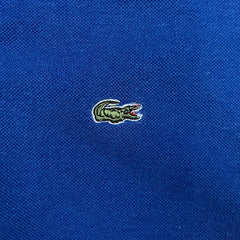 Vintage 90s Chemise Lacoste Shirt Mens Large Blue Classic Preppy Polo Short Sleeve