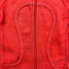 Lululemon Scuba Hoodie Womens Size 4 Orange Full Zip Hooded Sweatshirt
