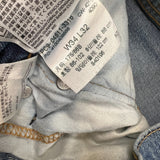 Levi's 511 Jeans Mens 34x32 Blue Slim Fit Straight Leg Stretch Light Wash Denim Pants