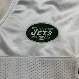 Vintage 2008 Reebok Brett Favre #4 New York Jets Jersey Mens Large White Stitched NFL Football