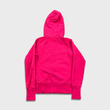 Vintage Y2K Nike Sportswear Womens Hoodie Small Pink Swoosh Full Zip Hooded Sweater