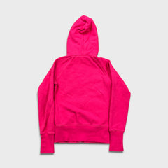 Vintage Y2K Nike Sportswear Womens Hoodie Small Pink Swoosh Full Zip Hooded Sweater