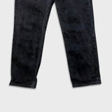 Levi's 516 Jeans Mens 32x30 Black Slim Straight Leg Dark Wash Faded Denim Pants