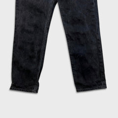 Levi's 516 Jeans Mens 32x30 Black Slim Straight Leg Dark Wash Faded Denim Pants