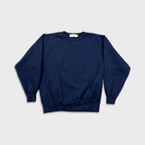 Vintage 90s Blank Sweatshirt Mens Large Blue Boxy Crewneck Pullover
