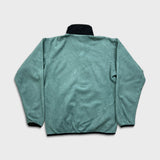 Vintage 90s The North Face Jacket Womens Small Green Full Zip USA Denali Fleece