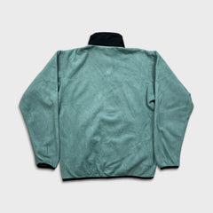 Vintage 90s The North Face Jacket Womens Small Green Full Zip USA Denali Fleece