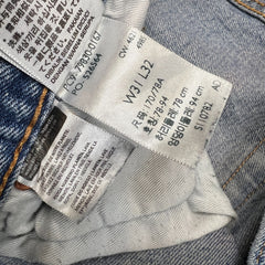 Levi's 501 '93 Jeans Mens 31x31 Blue Original Fit Straight Leg Light Wash Denim Pants