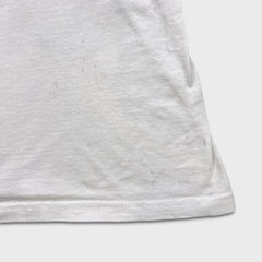 Vintage 90s Pope John Paul II T Shirt Mens Small White Screen Stars Catholic Tee