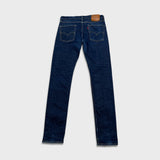Levi's 510 Skinny Jeans Mens 31x34 Blue Dark Wash Stretch Mid Rise Tapered Leg Denim Pants