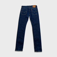 Levi's 510 Skinny Jeans Mens 31x34 Blue Dark Wash Stretch Mid Rise Tapered Leg Denim Pants