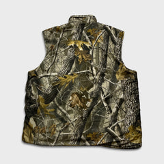 Remington Realtree Vest Mens Large Green Hunting Camo Reversible Utility Jacket