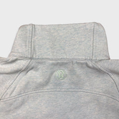 Lululemon Scuba Oversized Funnel Neck Shirt Womens Size XL Blue 1/2 Zip Sweatshirt