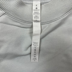 Lululemon Ready to Roll Crew Womens Size 8 Gray Sports Yoga Pullover Sweatshirt