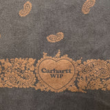 Carhartt WIP Long Sleeve Paisley Tee Buckeye Mens Large Brown Faded Shirt