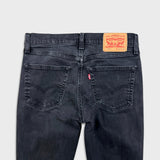 Levi's 511 Jeans Mens 32x32 Black Slim Fit Mid Rise Fade Dark Wash Stretch Denim Pants