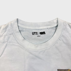 Uniqlo Naruto Shippuden T Shirt Mens Large White Ramen Pocket Graphic Tee