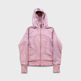 Lululemon Scuba Hoodie Womens Size 4 Pink Full Zip Sports Hooded Sweater