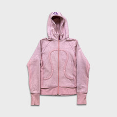Lululemon Scuba Hoodie Womens Size 4 Pink Full Zip Sports Hooded Sweater