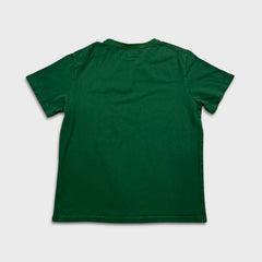 Vintage Blank T Shirt Mens Large Green Heavyweight Basic Short Sleeve Tee
