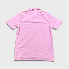 Polo Ralph Lauren Shirt Mens Medium Pink Pony Cotton Casual Preppy Short Sleeve