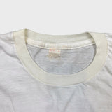 Vintage 80s Blank T Shirt Mens Medium White Single Stitch Basic Short Sleeve Tee
