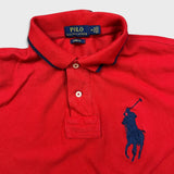 Polo Ralph Lauren Shirt Mens Medium Red Big Pony Casual Preppy Short Sleeve Tee